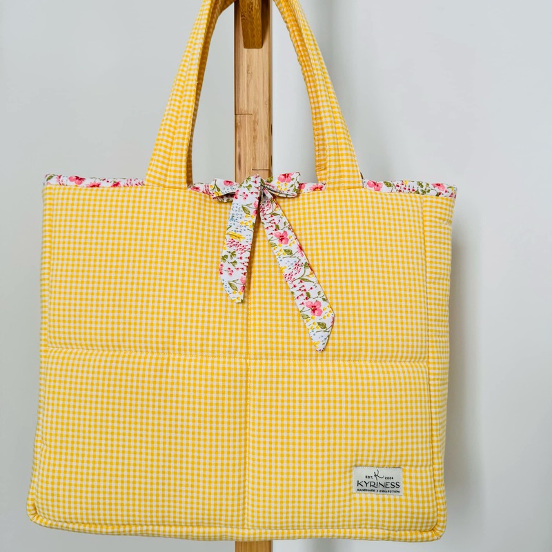 47d6c556-7e2d-49b5-b9c4-cd00789419a5 YELLOW BLOSSOM TOTE BAG - Image 1